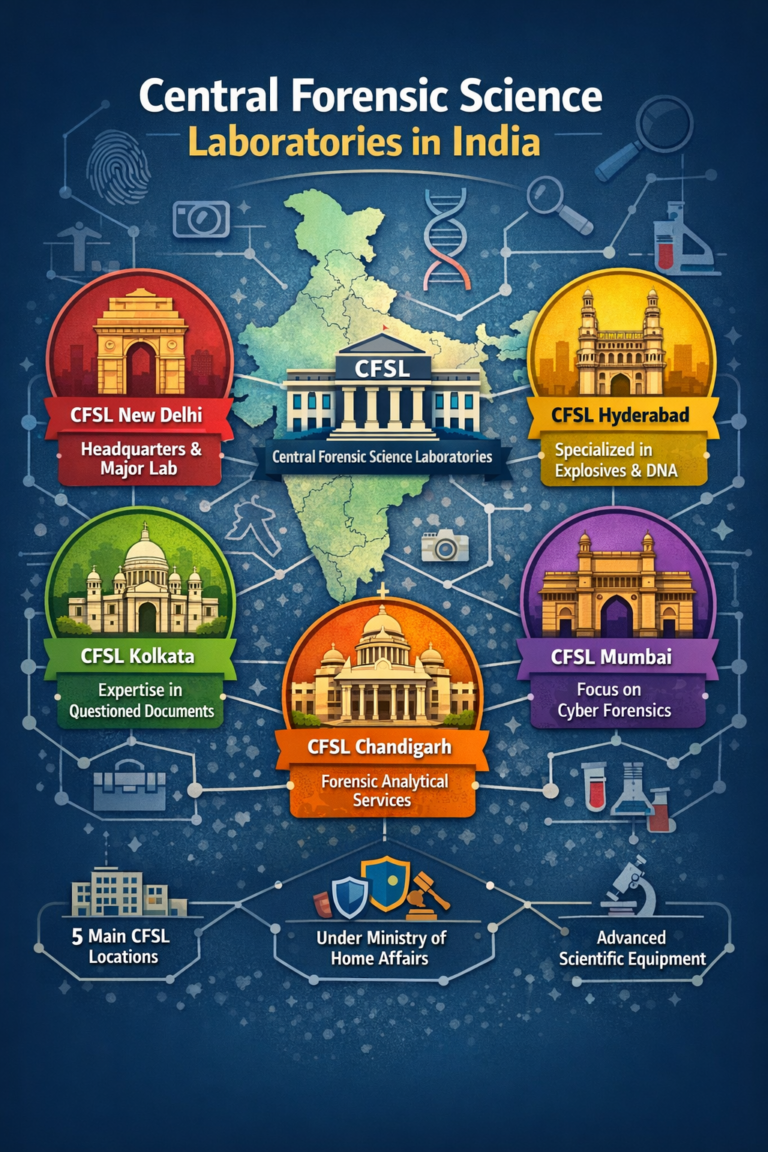 central forensic science laboratories in India