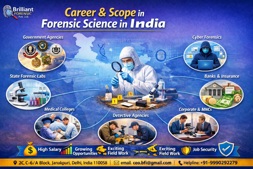 career and scope in forensic science in India